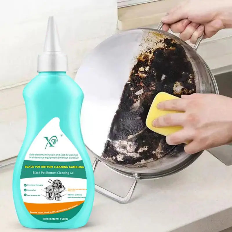 150ml Pots And Pan Cleaner Kitchen Cleaning Black Pot Bottom Gel Cleaner To Remove Black Scale From Stainless Steel Black Pot