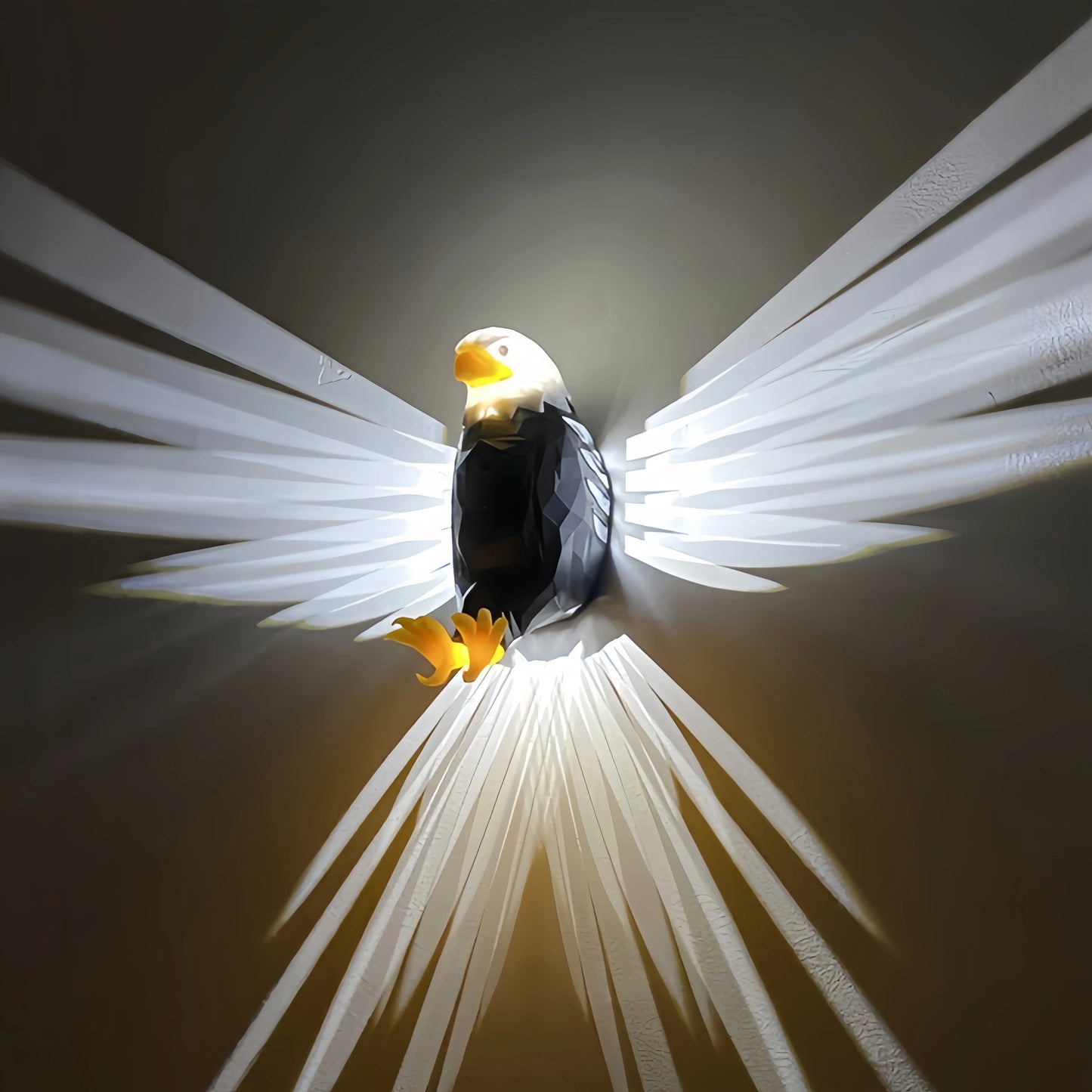 Bald Eagle Night Light Projection Lamp Tape Remote Control Rechargeable Children's Gift Bedroom Decorations Room Decor