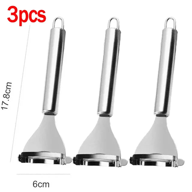 3 PCS Stainless Steel Serrated Corn Peeler Corn Shaver Planer Thresher Stripper Cutter Melon Fruit Planer Sheller Kitchen Gadget Tool