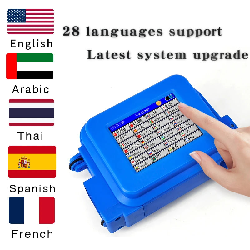 25 languages Portable mini printer handheld 12.7mm printer number expiry date logo inkjet printer