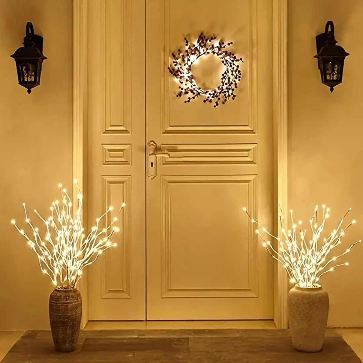 1 PC White Birch Branch Light LED Festive Lights Battery Operated For home Decoration Twig Outdoor Lights