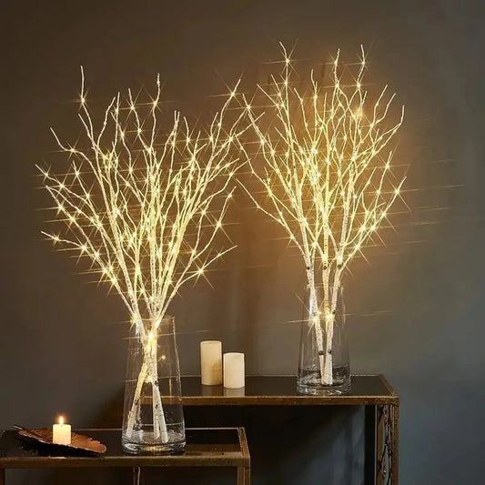 1 PC White Birch Branch Light LED Festive Lights Battery Operated For home Decoration Twig Outdoor Lights