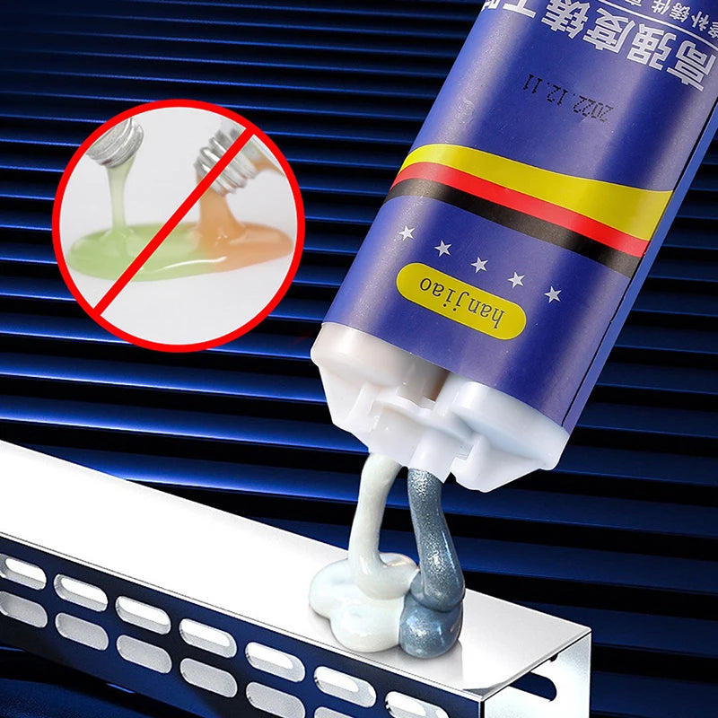 50/100ml Cold Weld Strong Defect Repair Agent Glue Metal Repair Paste 2 In1 Industrial AB Caster Glue Heat Resistant Sealant