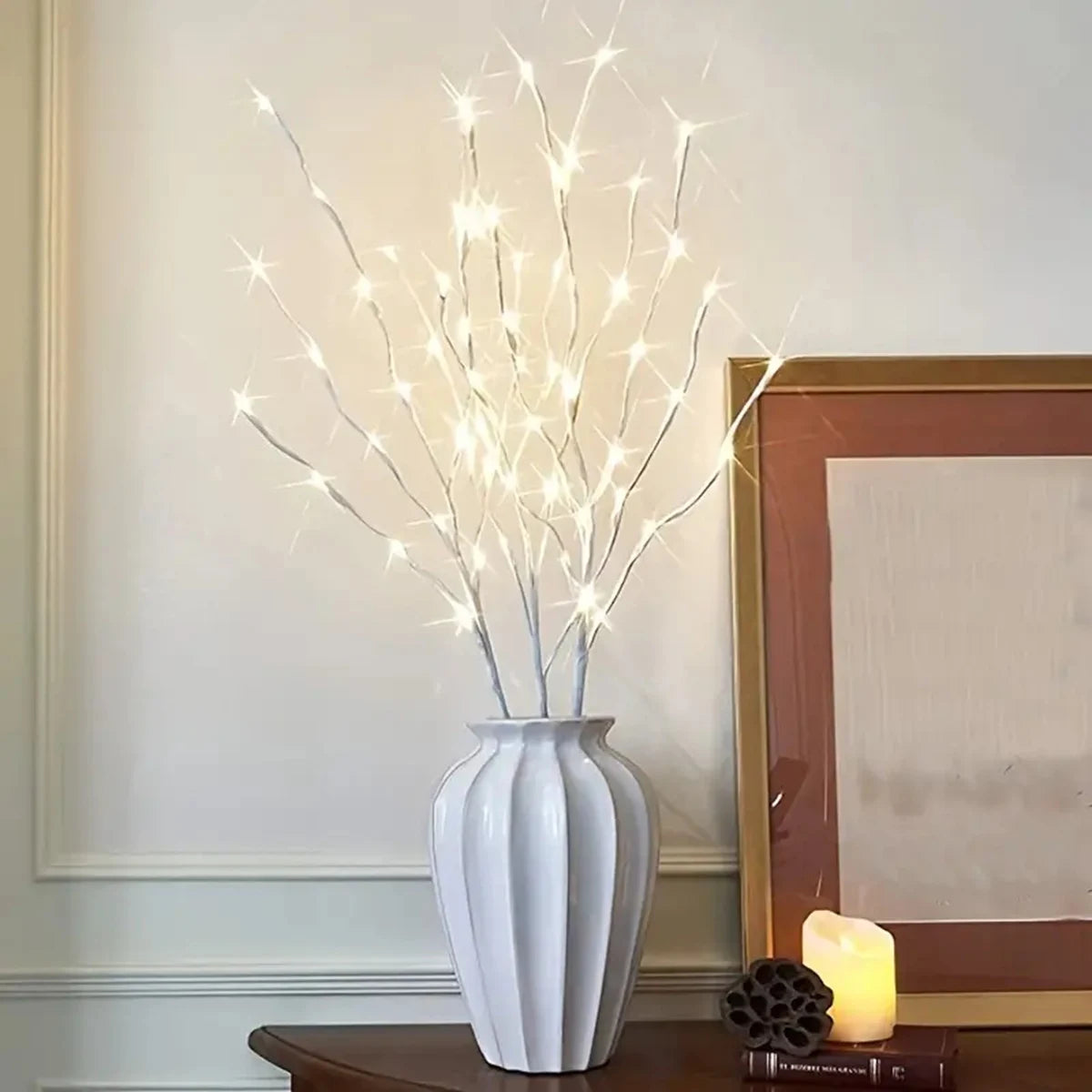 1 PC White Birch Branch Light LED Festive Lights Battery Operated For home Decoration Twig Outdoor Lights