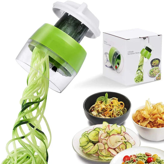 Handheld Spiralizer Vegetable Fruit Slicer Adjustable Spiral