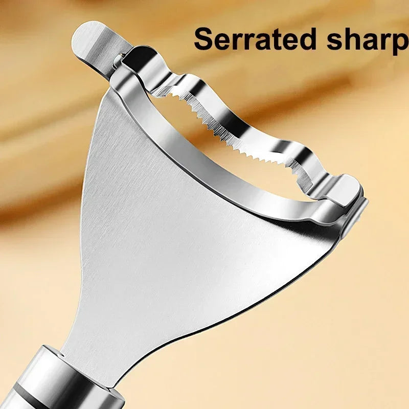 3 PCS Stainless Steel Serrated Corn Peeler Corn Shaver Planer Thresher Stripper Cutter Melon Fruit Planer Sheller Kitchen Gadget Tool